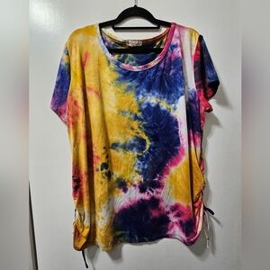 Tie-Dye Short Sleeve Top